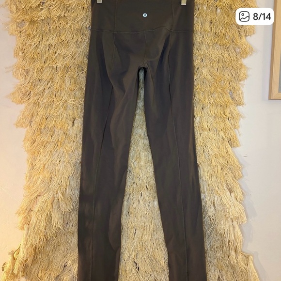 Lululemon💎Flawless💎Groove Pant Straight Leg 32" Luon High Rise✨Grey Sage✨Sz 8 - Picture 1 of 5